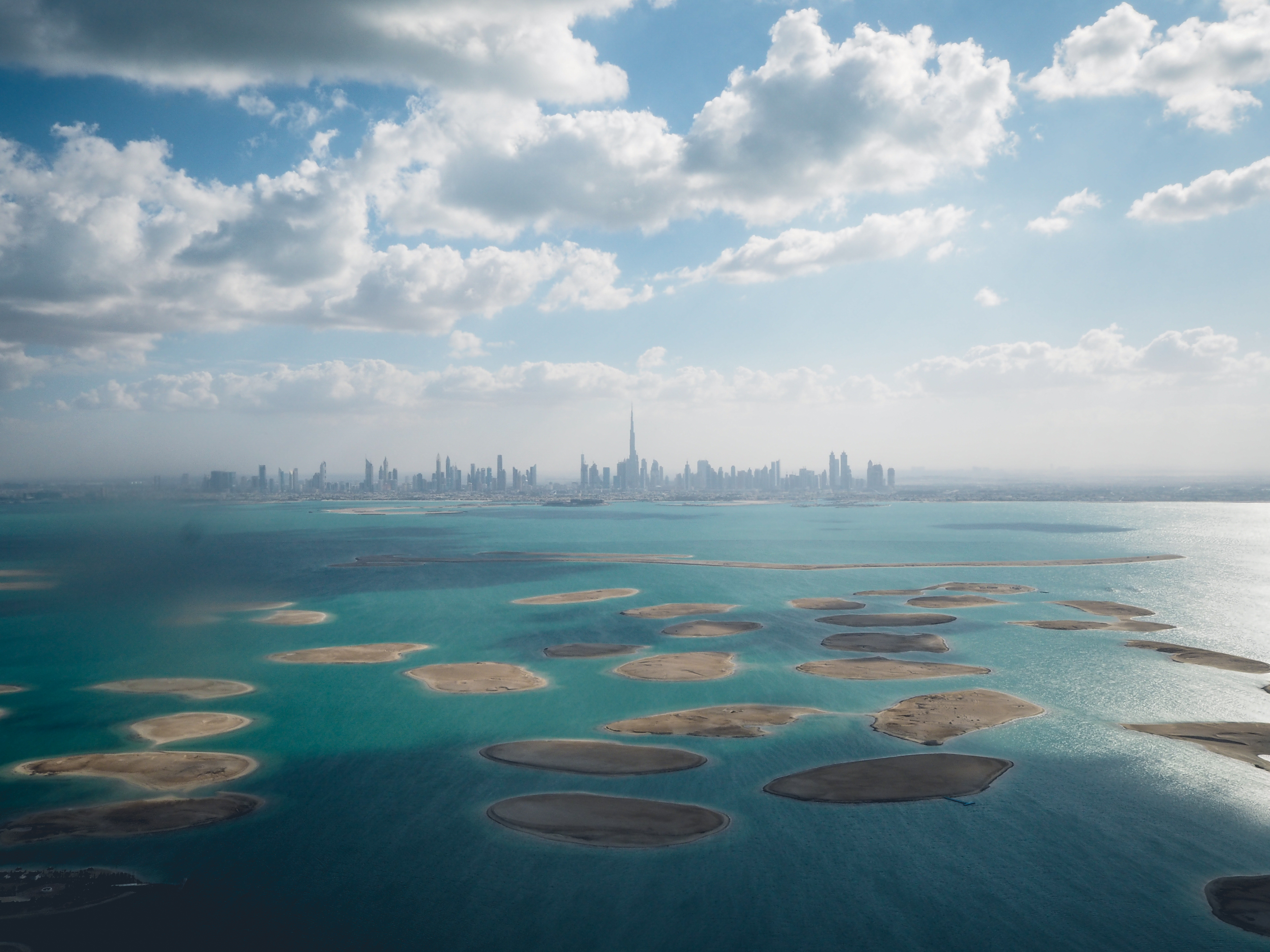 World Islands along Arabian Gulf Dubai