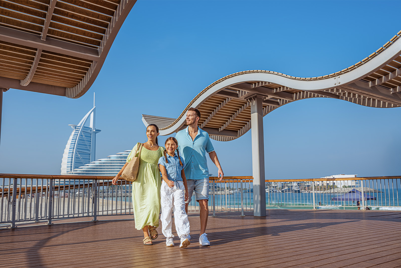 Family at Kite Beach Dubai