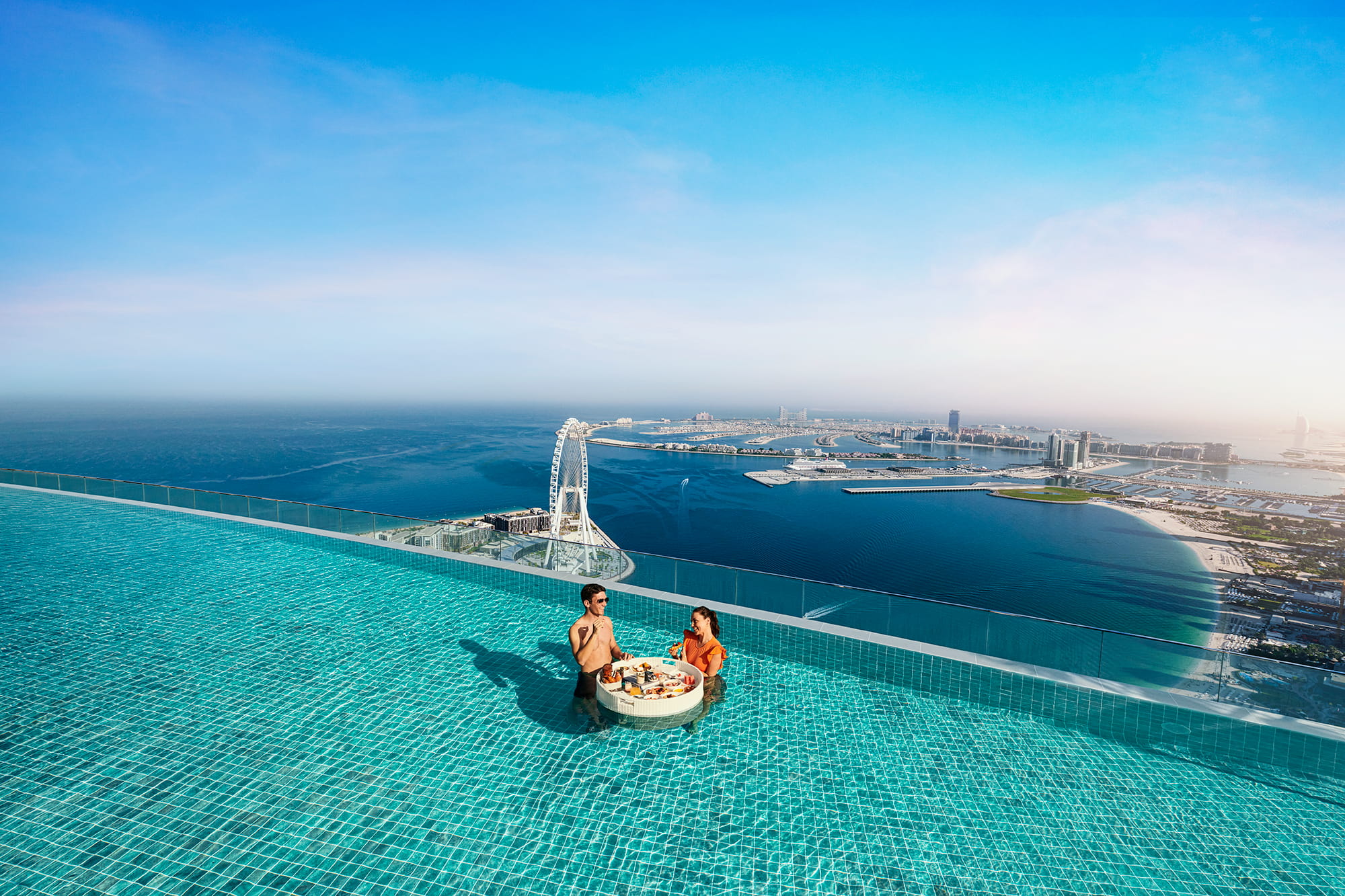 Rooftop pool in Dubai