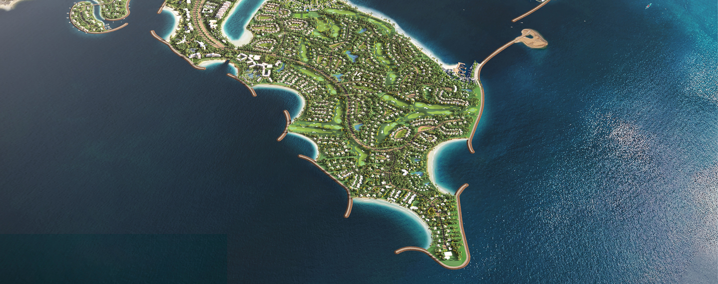 Dubai Islands Nakheel Aerial View