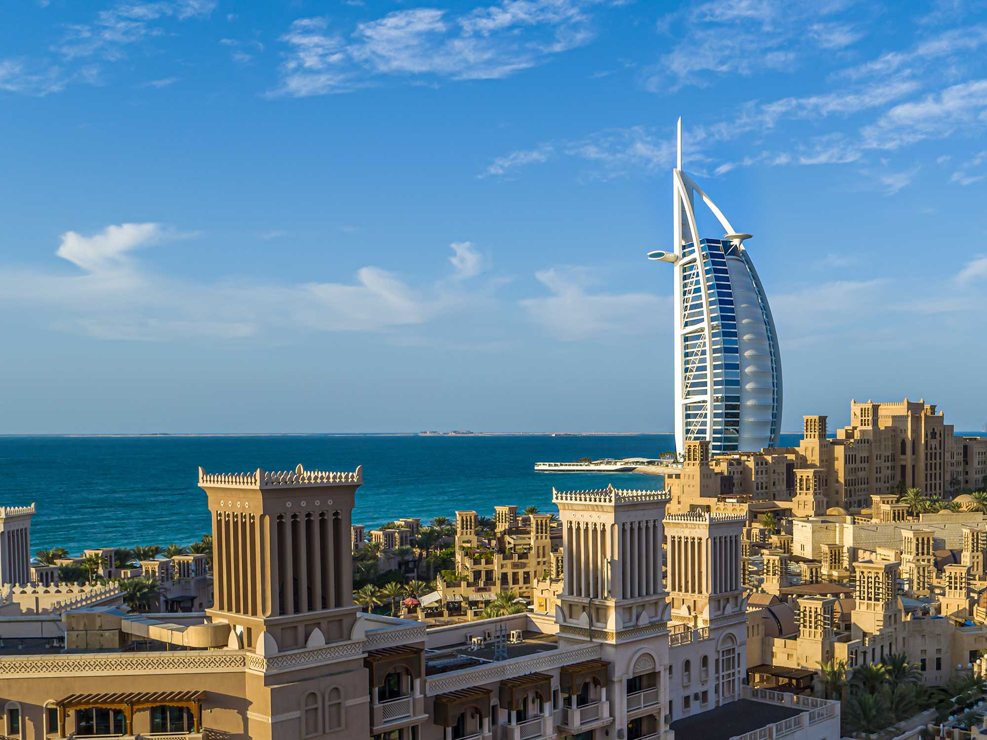 Burj Al Arab as seen from Madinat Jumeirah